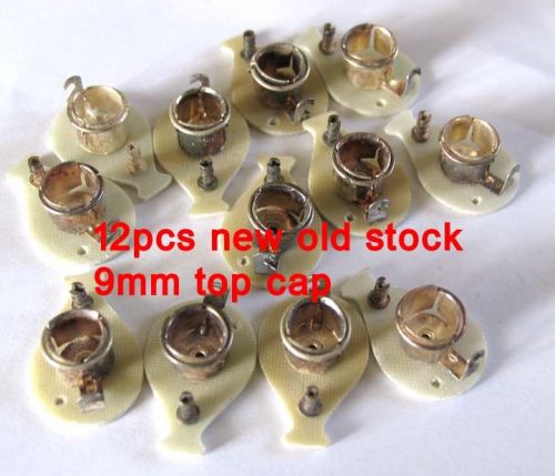 12pcs 9mm tube valve Socket Anode Cap FU25 24A 807 6146B QE06/50 394a 310A ac/p4