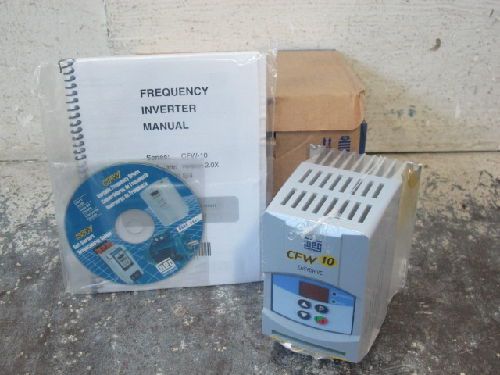 WEG CFW100026S EASY DRIVE VARIABLE FREQUENCY AC DRIVE, SINGLE PHASE, NEW