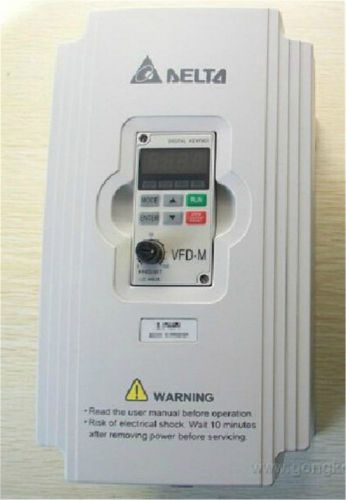 Delta 750w inverter vfd vfd007m21a-a 3ph 0~240v 5a 0.1~400hz 1hp ac motor drive for sale
