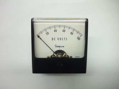 NOS Simpson 1753  0-100 DC volt gauge