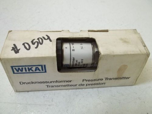 WIKAI 8342275 MODEL S-10 PRESSURE TRANSMITTER-GAUGE  0-3000PSI *NEW IN A BOX*