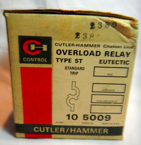 Cutler–Hammer Overload Relay 10-5009 New In Box