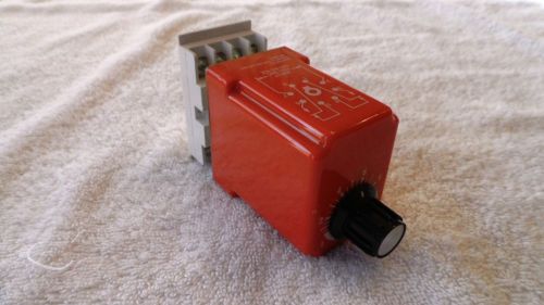 Ncc solid state timer t1k-10-461 range .1 - 10 sec. w eight pin connector base for sale