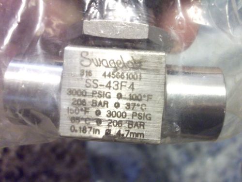 Swagelok STAINLESS STEEL VALVE SS-43F4           ( REF # 7 )