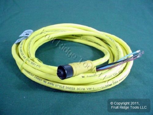 4m Woodhead Quick Disconnect Cord Pigtail 18/3 Female