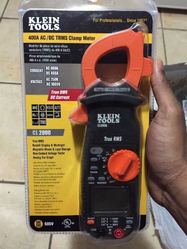 New sealed klein tools cl2000 ac/dc true rms clamp meter multimeter for sale