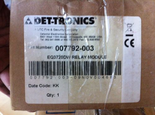 Det-tronics 007792-003 relay module eq3720dw - new for sale