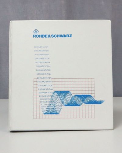 Rohde &amp; Schwarz EMI Test Receiver ESCS 30 Operating Manual
