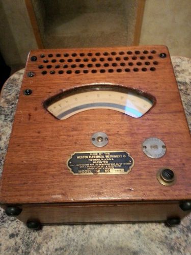 Antique weston model 155 ac voltmeter in nice condition