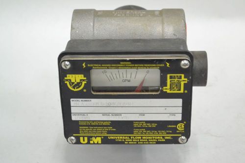 Universal flow monitors mn-asb10gm-8-500v.9-a1wr1 in 0-10gpm flowmeter b331891 for sale