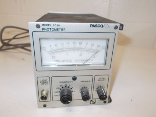 Used Surplus Pasco Model OS-8020 Laboratory Photometer Light Intensity Meter