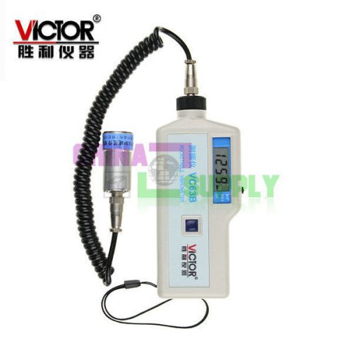 Victor VC63B Vibrometer Vibration acceleration displacement of rotating 0~1999?m
