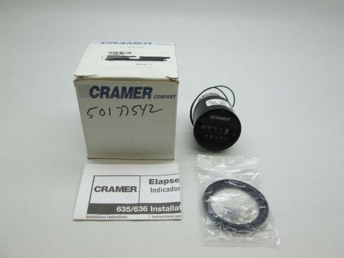 New cramer company 6x141 636 elapsed time indicator ac hour meter d385701 for sale