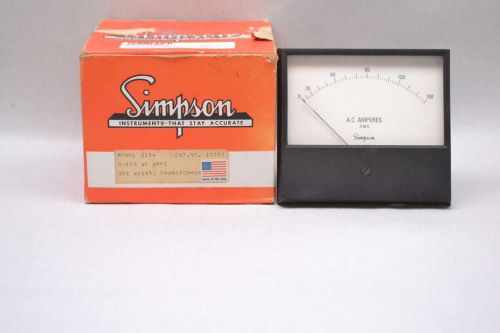 New simpson 2154 17752 0-150 ac amperes meter d427926 for sale