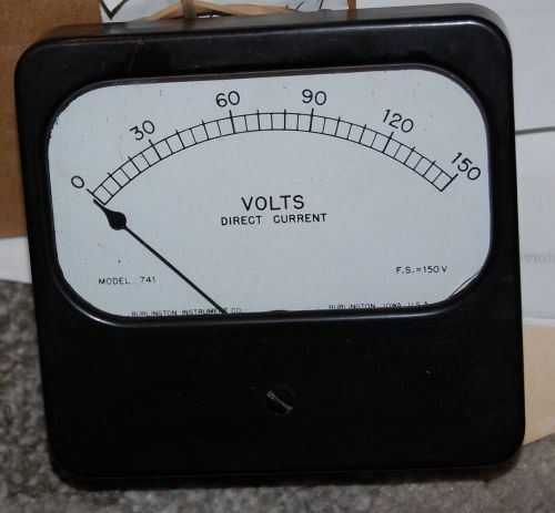Burlington Volt Meter Model 741  Direct Current  0-150