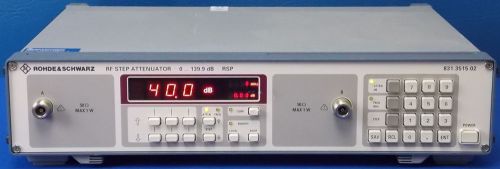 Rohde and Schwarz R&amp;S RSP02 RF Step Attenuators 0 .. 139.9 dB RSP, 50 Ohms