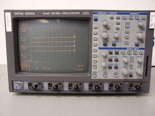 7904 lecroy 9304a quad 200 mhz / 100 ms/s 50 kpts / ch oscilloscope for sale