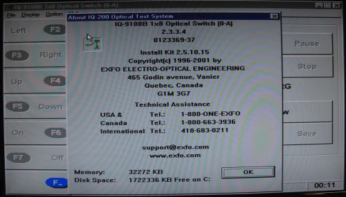 EXFO IQ-9100-01-08-B-70-LP  Ver. N-1.0