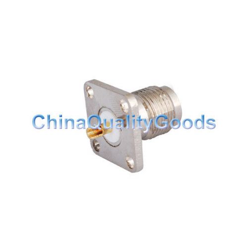Tnc 4 hole panel mount female jack with solder cup rf coax connector for sale