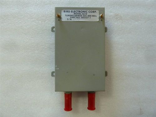 Bird electronic corp. uhf tunable band pass filter model 5610 p/n: 505527-1 for sale