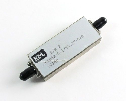 K&amp;L 6LB42-5.1/T0.27-0/0 Lumped Component Miniature Bandpass Filter - 0.27 MHz