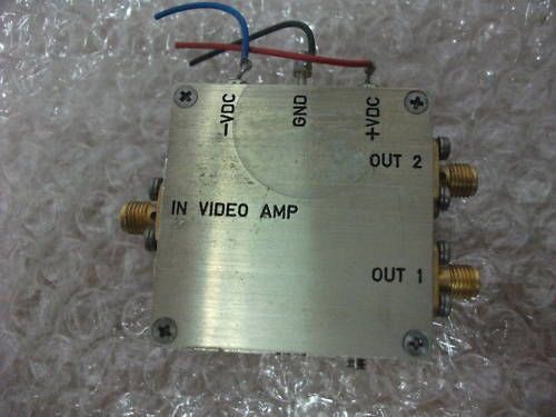 Microwave RF Video Amplifier SMA 2 Out