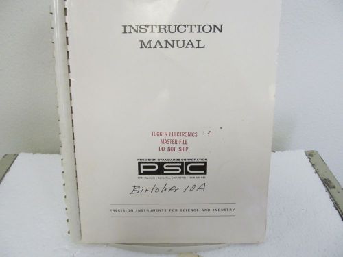 Precision Standards 10A Transistor  Pulsed hFE Test Module Instruction Manual