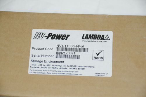 TDK Lambda Linear Switching Power Supply Model: NV11T000HFM (RoHS Compliant)