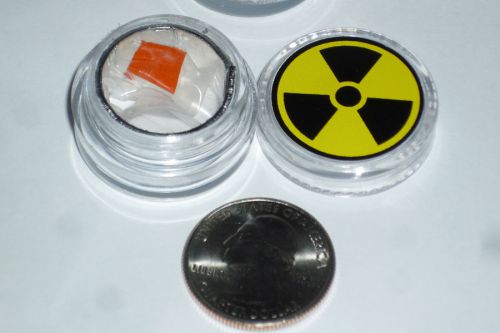Geiger counter sample &amp; lead pig - uranium fiestaware chips for sale