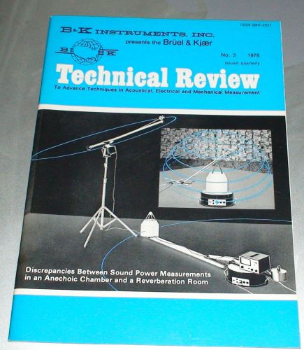 Bruel &amp; Kjaer Technical Review No.3 1978 - B &amp; K Instruments Inc.