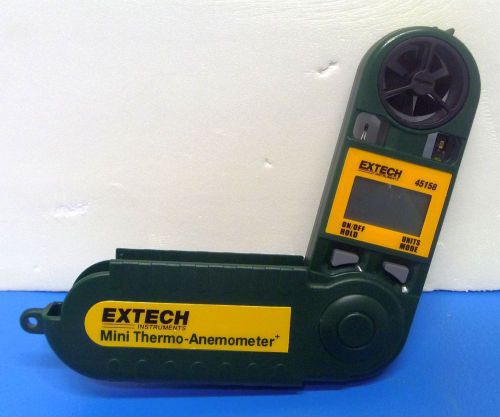 Extech mini thermo-anemometer 45158 pocket air velocity meter: temp/humidity... for sale