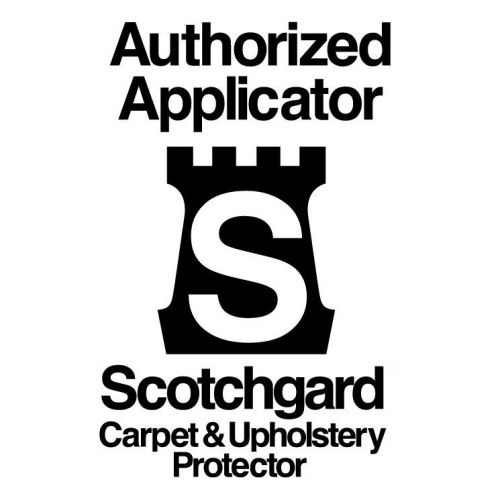 Scotchgard decals, for carpet cleaning truck or van (set 0f 3) 8&#034;  single color for sale