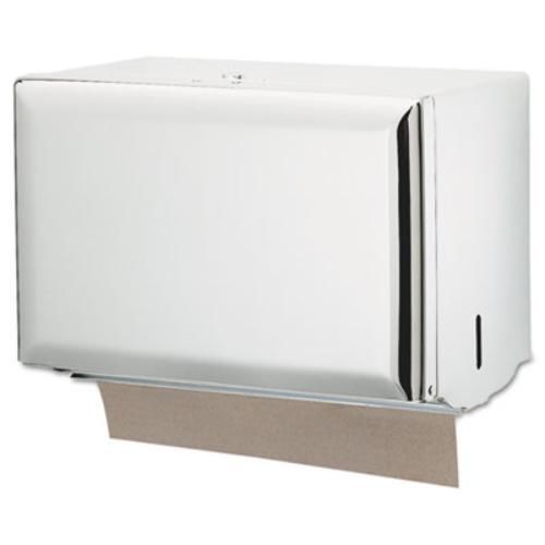 San jamar t1800wh key-lock singlefold towel dispenser, steel, 10 3/4w x 6d x 7 for sale