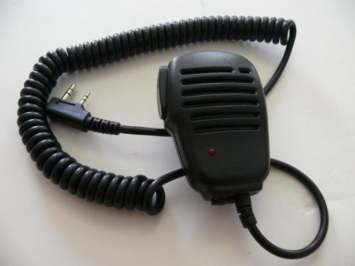RED LED LIGHT REMOTE SPEAKER MIC FOR KENWOOD UHF VHF RADIO LAPEL SHOULDER MIC
