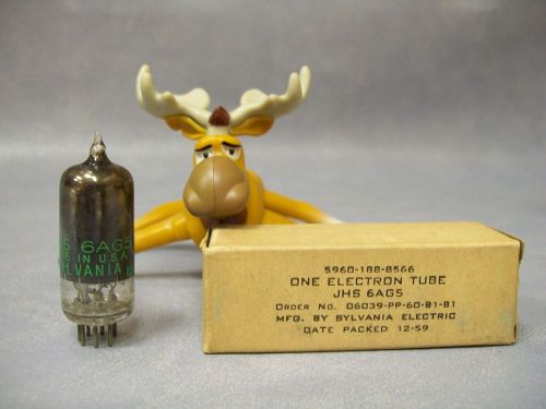 Sylvania jhs 6ag5 vacuum tube  military packed 12/1959 for sale