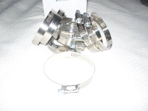 Pro Edge #40 3&#034; Stainless Steel Hose Clamps Item # 86-1100 Industrial Plumbing