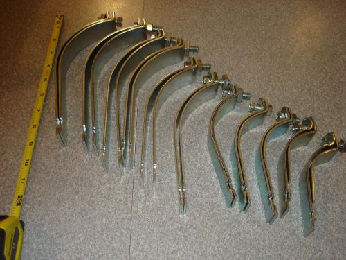 Strut Pipe Clamps 3&#034; to 6&#034; lot of 11 pcs.