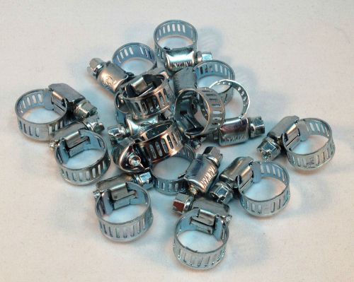 15 pcs stainless steel drive hose clamps  worm clips 3/8&#034;-1/2&#034;(8-12 mm) for sale