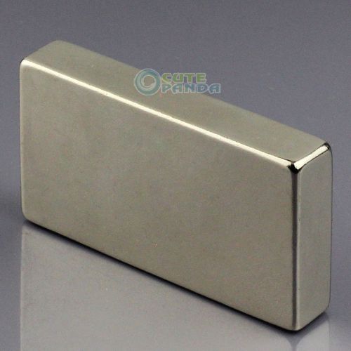 One Strong Block Cuboid 50mm x 30mmx 10mm Rare Earth Neodymium Magnet N50 Grade