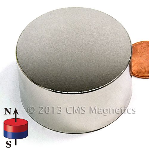 N45 neodymium magnets  dia 1 3/4x1&#034; ndfeb rare earth magnets 1 piece for sale