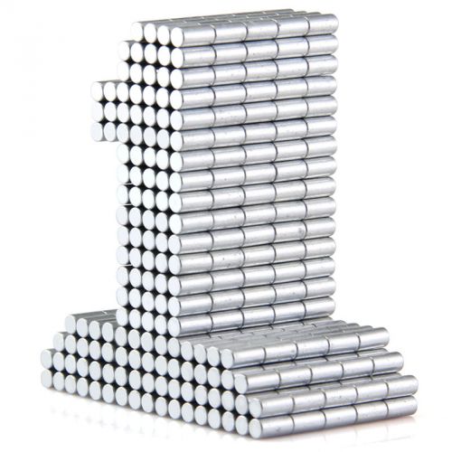 Cylinder 20pcs 3mm thickness 6mm N50 Rare Earth Strong Neodymium Magnet