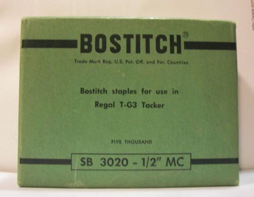 BOSTITCH STAPLES for use in T-G3 Tacker  SB 3020 1/2&#034;  (5000)