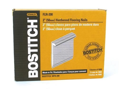 Bostitch fln-200 2&#034; l shaped hardwood flooring cleat nails 5000 ct. for sale