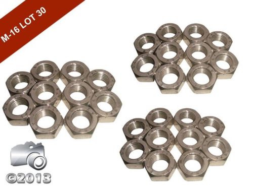 BRAND NEW PRODUCT LOT OF 30-A 2 STAINLESS STEEL THREAD HEXAGON FULL NUTS
