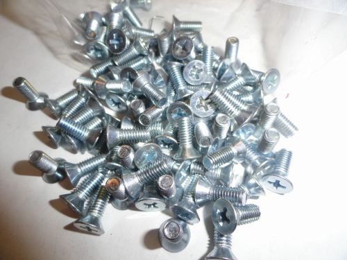 10-32 X 1/2&#034; Zinc Plated Phillips Flat Head Screws