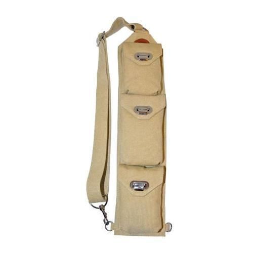 Sucaro beige canvas freedom strap with drop lock flaps #010202c for sale