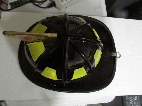 Cairns 1010 Helmet Black Shell Firefighter Turnout Bunker Fire Gear