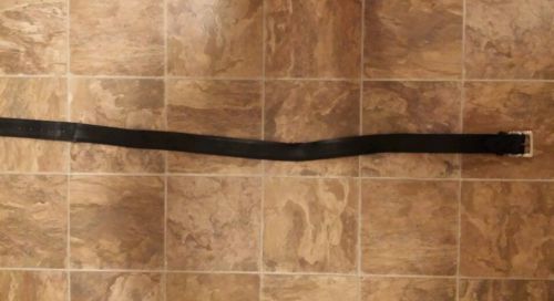 Black leather inner belt duty belt