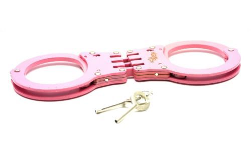 Pink Police Cop Sheriff Officer Heavy Duty Military Level Handcuff Cuff +Pouch