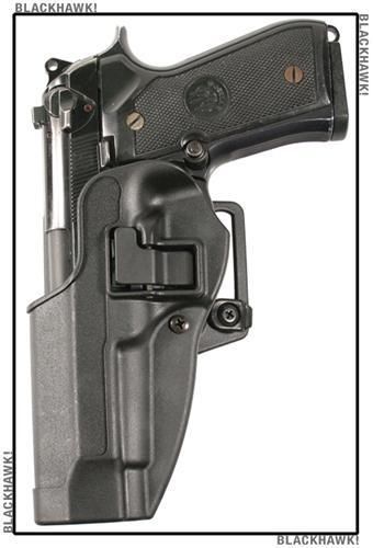 Blackhawk 410504BK-L CQC SERPA Matte Finish Holster Left Hand Beretta 92 96